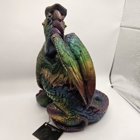 Rare Retired Windstone Editions Male Dragon Peña W/tags No Box 9" Used Condition - Picture 6 of 14